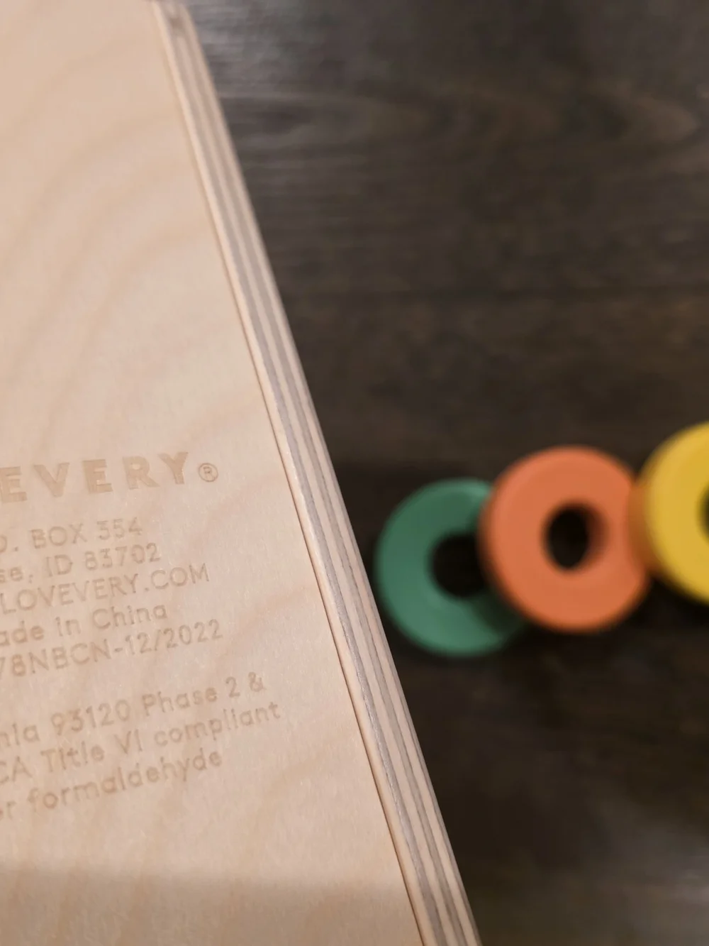 Lovevery Count & Slide Ring Chute from The Realist Play Kit